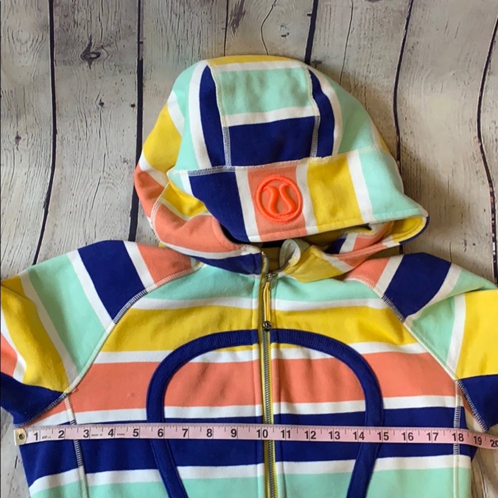 Lululemon Rare 2013 Seawheeze Scuba stripe hoodie - Picture 7 of 8